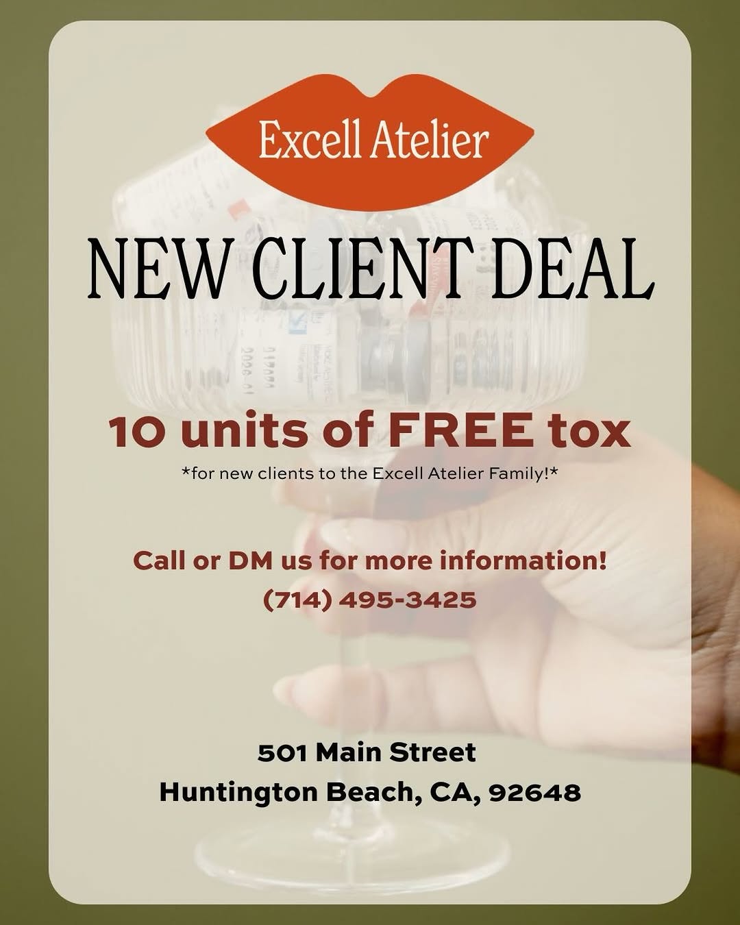 Your first glow is complimentary — Excell Atelier facial offer